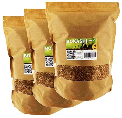 Moutta | Lot de 3 sacs de 1 kg pour Bokashi & Composteur, accélérateur/activateur haute fermentation biologique EM-1®