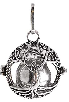 Berk Symbolschmuck Yggdrasil, Kugel Silber, mit Klangkugel