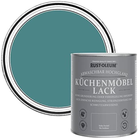 Rust-Oleum Green Kitchen Cupboard Paint in Gloss Finish - Peacock Suit 750ml