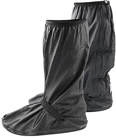 Rebeca Shop Copriscarpe Impermeabile universale PVC | Stivali Con Cerniera | Unisex Uomo Donna | Antiscivolo Pieghevole Riutilizzabile | Pioggia e Neve | Moto scooter
