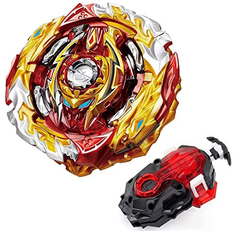 Desamvap Bay Battling Tops Kampfkreisel Sparking Superking B-172, Bay Booster Tops mit Custom Launcher LR Left Right Spin DB Layer System, Kinder Spielzeug Geschenk
