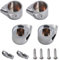 CANTONDZ Kompatibel mit Giralda Senso Halle Ersatz Soft Close Toilettensitz Scharnier Endkappen set mit sanftem Deckel und mit Endkappe-Befestigungen und Dämpfern AI0001100R