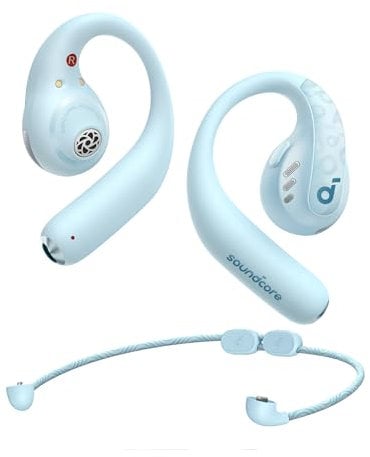 soundcore by Anker Open-Ear Kopfhörer AeroFit Pro, 46h Akku, Intensiver Sound LDAC, Ultra leicht, Bequem, Ergonomisches Design, Bluetooth 5.3, IP55 Wasserschutz, App, Kabellos