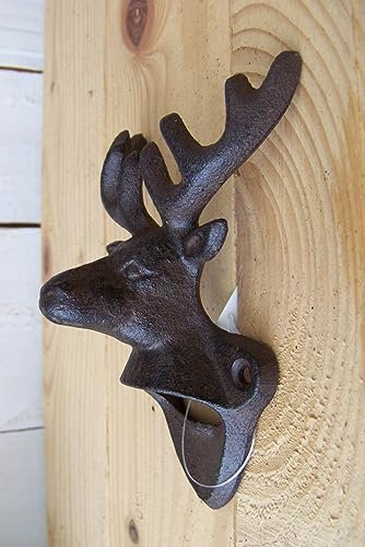 Gwenys Haus Wandflaschenöffner Hirsch Gusseisen