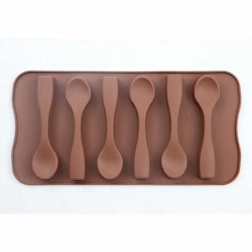 Chocolate Spoon Mold Utensils Silicone Soap Candy Fondant Mould Ice Cube Cake Fondant