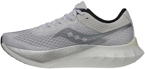 Saucony Endorphin Pro 4 Herren-Sneaker, Weiß/Silber, 46 EU