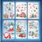 Fensterbilder Weihnachten Selbstklebend, 241 Weihnachtsdeko Fenster Fenstersticker Weihnachten Kinder Weihnachts Fensterbilder Fensterdeko, Winter Fensterbild Weihnachten Weihnachtsfenster Bilder
