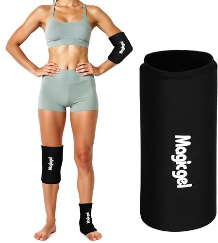 Magic Gel Funda de Hielo para Rodilla y Codo Pequeños – 1 Unidad – Terapia Calor/Frío Reutilizable para Alivio Específico – Compresión Compacta para Recuperación de Lesiones, Tendinitis e Hinchazón