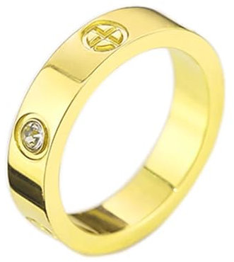Hasdnker Rings Ring Jewellery Women Men Screw Rings Love Ring Luxury Brand Jewelry Phillips For Women Nail Shape Rose Gold Silver Color Size 5 To10 8 3Screw3Zircong