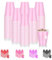 Dualshine Confezione da 100 bicchieri di plastica rosa da 350 ml, bicchieri usa e getta per feste, bicchieri resistenti, bicchieri per shot per matrimoni, compleanni, San Valentino, gusti, snack,