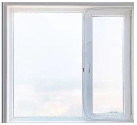 MNIHSFRTY Isolierfolie für Fenster, Schaumstoff, weiches Glas, transparente Plane, hält die Windschutzscheibe im Winter warm, doppelte Eva-Folie mit Reißverschluss, 46 Größen (Farbe: Klar, G
