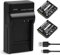 iPrize 2X CGA-S005 Batterie 1100mAh et Chargeur pour Panasonic Lumix DMC-FC01 FX50 FX100 LX3 LX9