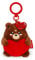 Legami - Schlüsselanhänger Super Soft! Teddy Bear Motiv, Plüsch-Schlüsselanhänger, Anhänger mit eingravierter Botschaft und Karabinerhaken aus Zink, 7x11 cm