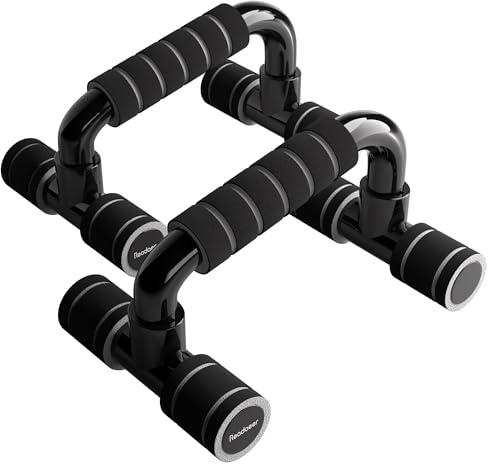 READAEER Pushup Bars Stands Handles Set for Men and Women Workout | Push-Up Grips, Ideal for exercising your upper arms and triceps, Sturdy fitness push up supports,100kg load capacity