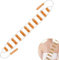Gurxi 1 Pièces rouleau De Massage Du dos En Bois Masseur De Dos De Corde Rouleau De massage En Bois Rouleau De Massage Du Dos Avec Poignée Pour Soulager La Fatigue Physique(100 x 7,5 Cm)