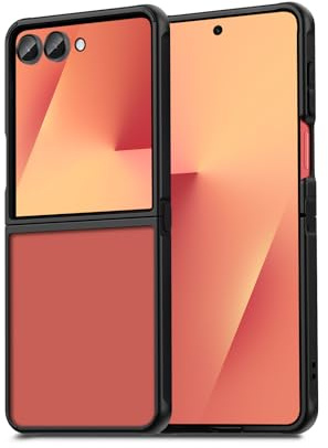 Qiinogow Matte Case for Samsung Galaxy Z Flip 7, Slim Frosted, Matte Black | Translucent Matte Hard PC Back, Soft TPU Bumper, Dropproof, Anti-Fingerprint, Protective Phone Cover