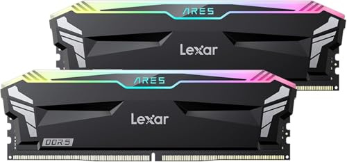 Lexar RGB DDR5 RAM 32 GB Kit (2 x 16 GB) 6400 MHz CL32, 288 pin, UDIMM, memoria per computer gaming, desktop DRAM per XMP 3.0, AMD EXPO, CL32-38-38-76, 1,4 V