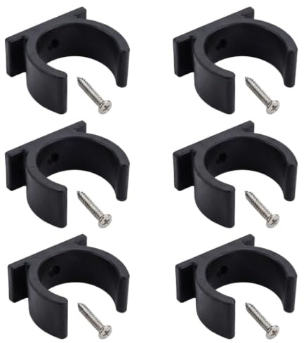 LUCTHY Vacuum Hose Holder Wall Mount 37mm for Henry Hetty 6Pack | Cable Management, Home Storage, Hose Fixing Clip, Organisation Bracket, 44 x 25mm Base