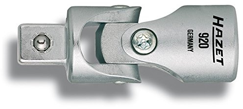 Hazet Universalgelenk 920, 1/2 Zoll (12,5 mm) Vierkant, Kugelsicherung | Antrieb 1/2 Zoll (12,5 mm) Vierkant hohl, Abtrieb 1/2 Zoll (12,5 mm) Vierkant massiv, Chrom-Vanadium, verchromt, poliert