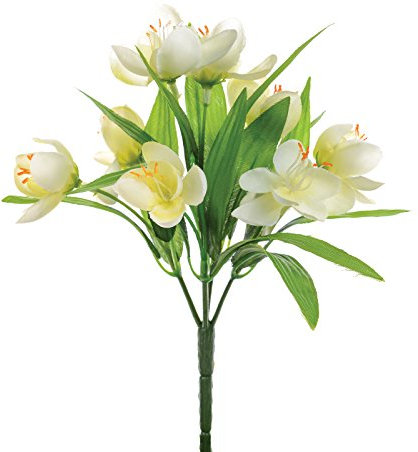 Floristrywarehouse Künstlicher Krokus, Seide, Cremefarben