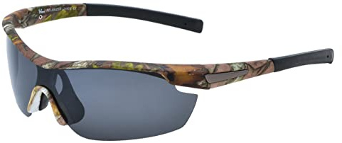 Hornz Forrest braun Camouflage polarisierten Sonnenbrillen für Männer um Sport Rahmen & freie passende Beutel aus Mikrofaser – Braun Camo Rahmen - Rauch- Objektiv