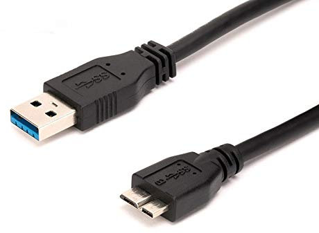 KUYIA Cavo USB 3.0 a micro usb 3.0 Maschio 0,75 mt Fino a 5 Gbps di velocità Cavi per hd Esterno Compatibile con Toshiba Canvio, WD Western Digital My Passport Seagate Elements Hard Disk Esterni