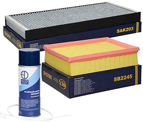 Inspektionspaket Wartungspaket Filterset Filtersatz 1 x Innenraumfilter mit Aktivkohle 1 x Luftfilter