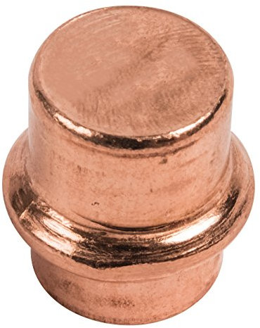 Sanitop-Wingenroth CU-Pressfitting Kappe 5301, 1 Stück, rot / gold, 12787 5