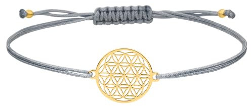 ARMBAND Blume des Lebens 925 Silber vergoldet