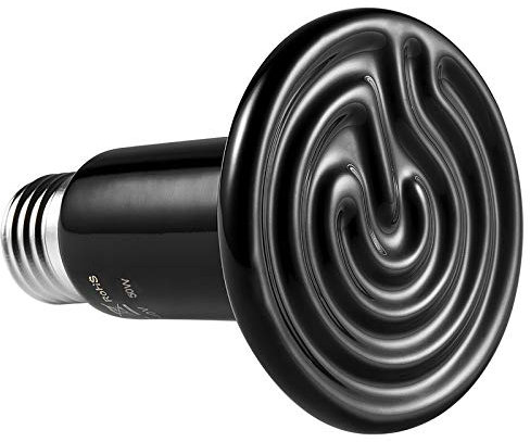 LEDGLE E27 100W Émetteur Radiateur Animaux Ampoule Infrarouge Chauffage en Céramique,Lampe de Reptile pour Amphibiens, Serpent, Oiseaux,Tortue, Chat, Chien