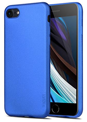 X-level für iPhone SE 2022 Hülle, Hülle für iPhone SE 2020/iPhone 8/7, Weiches Handyhülle Ultradünn TPU Case Silikon Bumper Cover Schutzhülle Kompatibel mit iPhone SE (3./2. Generation) - Blau