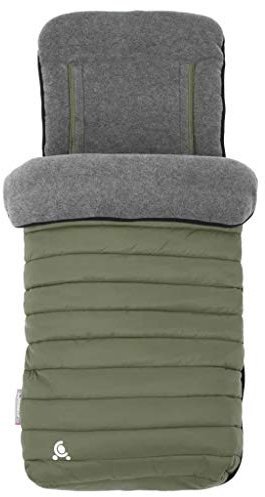 CuddleCo Fußsack 2-in-1 Khaki Kinderwagen Buggy Baby Kinder Kinderwagenfußsack