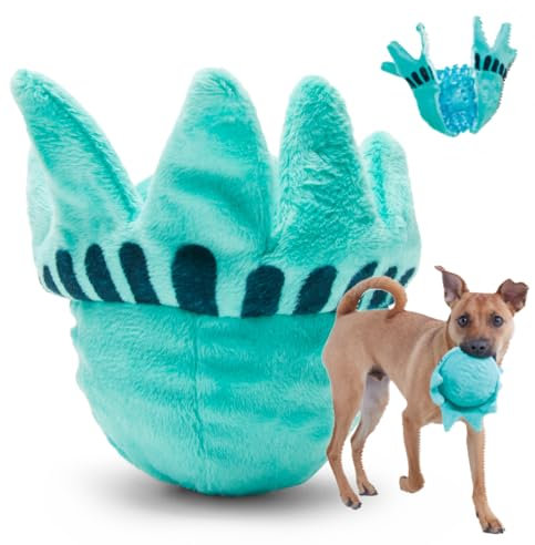 Barkbox Lady Liberty Ball 2-in-1 Dog Toy - Plush Squeaky Toy for Large Dogs | Liberty Ball - Large