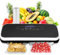 NutriChef Vakuumiergerät für Lebensmittel, Sous Vide – Vacuum Sealer – Folienschweißgerät Set inkl. Versiegelungsgerät Weinverschluss, Vakuumierer Luftsaugschlauch, 5 Vakuumbeutel & 1 Seal Vakuumrolle