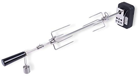 MOESTA-BBQ 10567 - Juego de asador para Smokin' PizzaRing – Pincho giratorio con motor de 230 V – Parrilla de bolas de 57/60 cm de diámetro