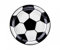 Platos de papel de 18 cm, juego de 6 platos de fiesta de fútbol, vajilla de fiesta de cumpleaños infantil, color negro blanco/PartyDeco platos de papel en forma de balón de fútbol desechables, platos