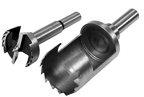 YATO 2 Tlg. Forstnerbohrer Scheibenschneider Zapfenschneider Oberfräser Fräsköpfe Topfbohrer Ausbohr- und Auffüllsatz 15-35mm, Durchmesser:35mm