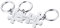 VNOX 2/3/4/5 Pcs Anpassen Personalisierte Freundschaft/Liebe Familie Puzzle Paar Anhänger Halsketten/Schlüsselanhänger/Armbänder für Liebhaber Freund BFF, Edelstahl Schmuck,Kostenlose Gravur