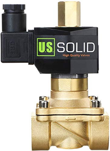 U.S. Solid 220V AC 3/4 G Elettrico elettrovalvola Ottone normalmente aperto Solenoid Valve Azionata Semi-direttamente Per Acqua Aria Olio