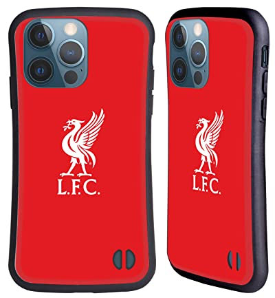 Head Case Designs Officially Licensed Liverpool Football Club White Logo In Red Liver Bird Hybrid Case Compatible With Apple iPhone 13 Pro