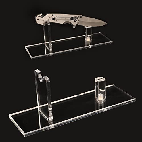 Le rack à couteaux est utilisé pour la survie d'une famille, les tactiques, la décoration des couteaux en extérieur(Transparent 1 set)