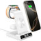Wireless Charger for iPhone 16, 3 in 1 Charger Stand Phone and Watch Charging Station for iPhone 16/15/14/13/12 Series, Watch Charger for Apple Watch Series, Air Pods 4 (No Adapter)