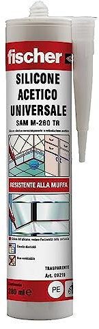 25PZ SILICONE ACETICO UNIVERSALE RAL 9010 bianco ml 280 codice 9008812