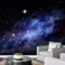 Tapete Fototapete Wandbild Lila Universum Galaxie Sternenhimmel Selbstklebende, Entfernbare Peel & Stick-Wanddekoration, Heimwerker-Wandtattoo, Wandposter, Aufkleber Für 140 (Breite) x 70 (Höhe) cm
