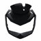LADYG Paralume Protezione Parafango Anteriore Superiore Cowl Faro Naso Carena Kit per Kawasaki Z750 2007 2008 2009 2010 2011 2012 Radiatore Copertura Posteriore Nero Moto Faro Griglia Cappuccio
