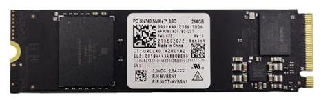 Wstrn Dgitl WD SSD 256GB M.2 2280 Gen4 x4 PCIe NVMe Disque à circuits intégrés 256 Go