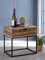 casamia Nachtschrank Maya 45x45x35cm Beistelltisch Mangoholz u. Metallgestell
