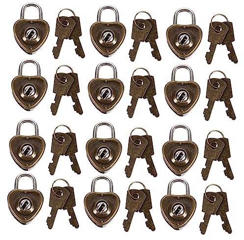 DECHOUS 36pièces Cadenas Forme De Cœur Lot De Serrure Polyvalente Et Résistante Pour Valises Et Casiers
