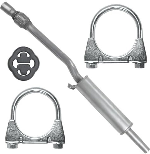 Polmo Schalldämpferset Auspuff Mitteltopf für Polo 2 II 86C 1986-09/1994 1.0 1.3 D 1.4 D