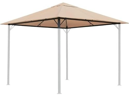 Remplacement Toile pour tonnelle Terrasse Extérieur 3 x 3 m Beige 220 g/m²